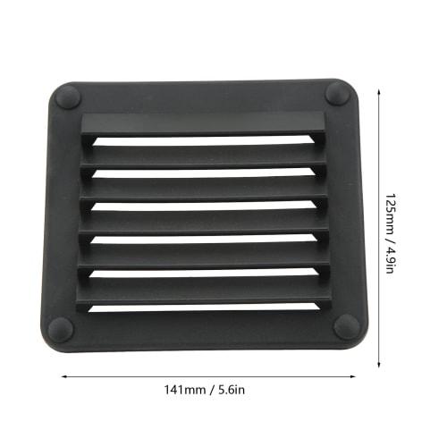 Two Air Vents, Sidewall Ventilation, Simple Look, Replacement Vents, Anti-oxidation (Black)