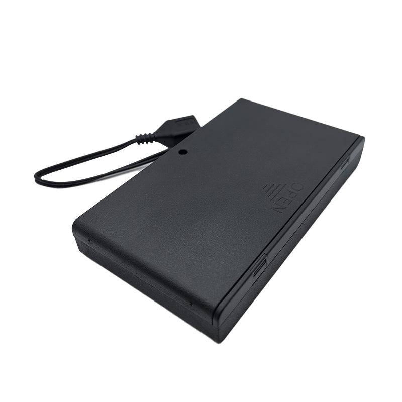 8-Section USB Female 12V Battery Box with Switchable Lid