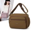 High Value Nylon Women's Bag Autumn New Solid Color Shoulder Messenger Bag Casual Mother Bag Multi-compartment Mobile Phone