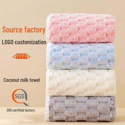 Fusselfreies, schnell trocknendes Handtuch aus Coral Fleece für Haare, Bad und Gesicht