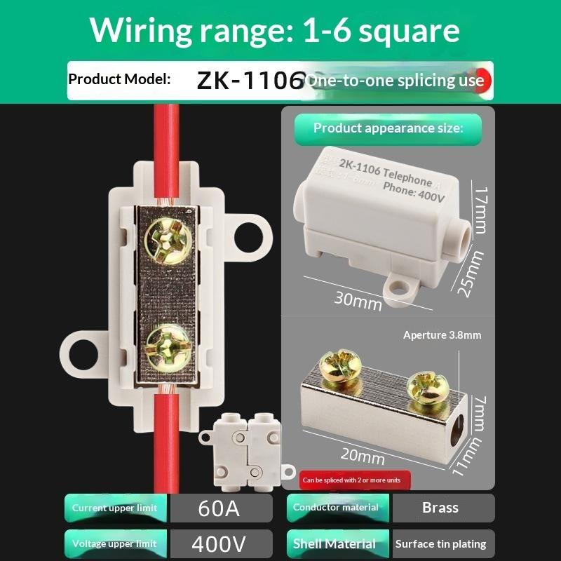 High Power Wire Connector Junction Box Quick Splice Electrical Cable Terminal Block For Home Wiring