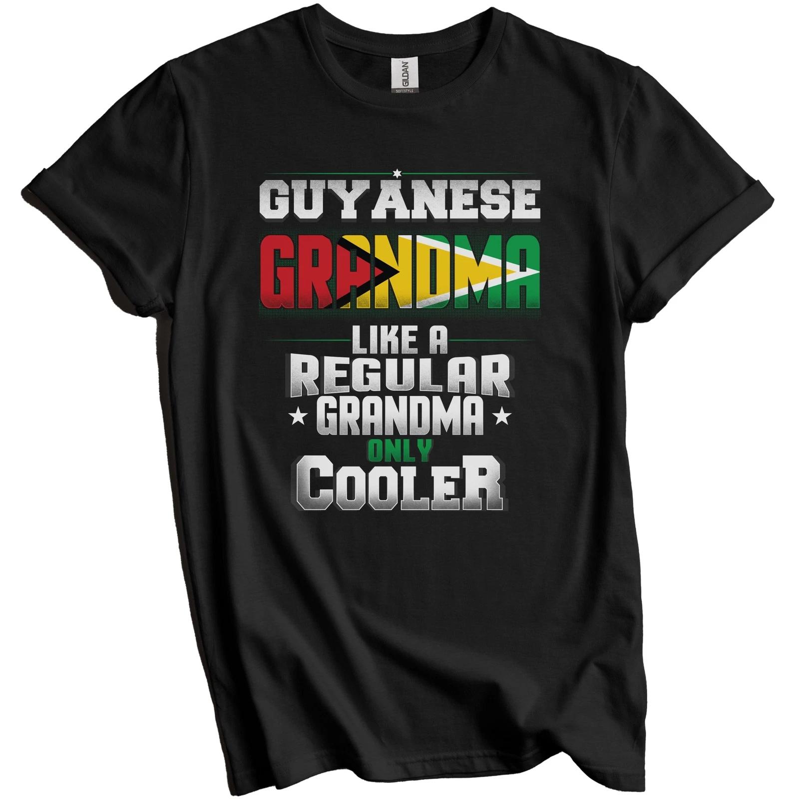 

Guyanese Grandma Regular Grandma Only Cooler Shirt Funny Guyana Grandparent Gift XL