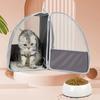 Bolsa Transportín para Gatos Mochila de Viaje para Exteriores para Gatos Perros Pequeños Bolsa Transportadora para Gatos Transpirable Adecuada para Gatos de Hasta 6 kg