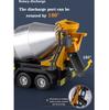 1/32 Scale Mixer Truck Alloy Car Model Diecasts Metal Toy Large Concrete Cement Truck Excavator Car Model With Sound And Light Collection Kids