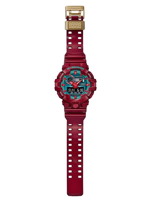 Casio Men's Resin 200M Water Resistant Analog Shock Resistant Quartz Watch GA-700DBR-4A