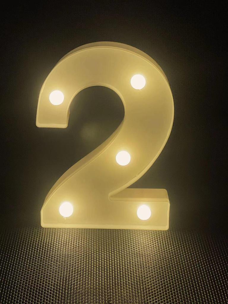 LED Love Letter & Number Lights for Valentine's Proposal Decor