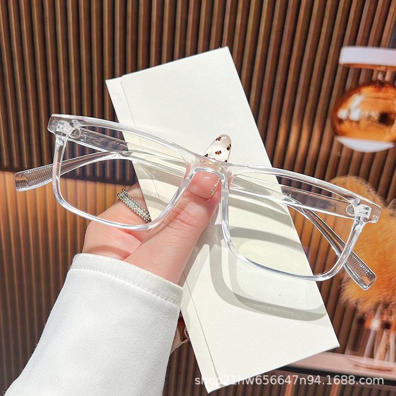 2026 Square Blue Light Glasses for Women - Stylish Frame, Prescription-Ready, Enhances Bare Face, High-End Feel