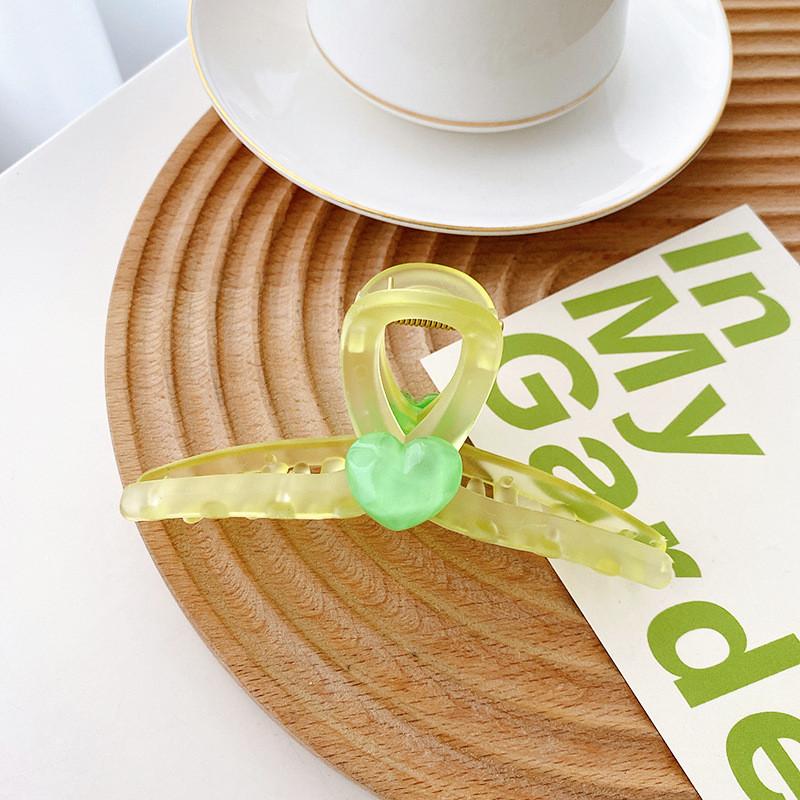 Elegant Green Butterfly Hair Claw Clip For Spring Stylish Fresh Women Accessories