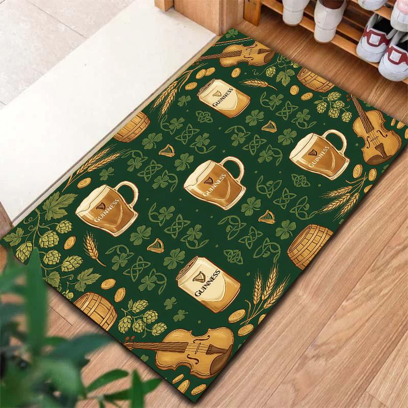 

St.Patrick s Day cloverPattern Square Carpet,Area Rug,Carpet Rug for Living Room Bedroom Sofa Playroom Decor,Non-slip Floor Mat,Holiday Birthday Gifts 60cmx90cm