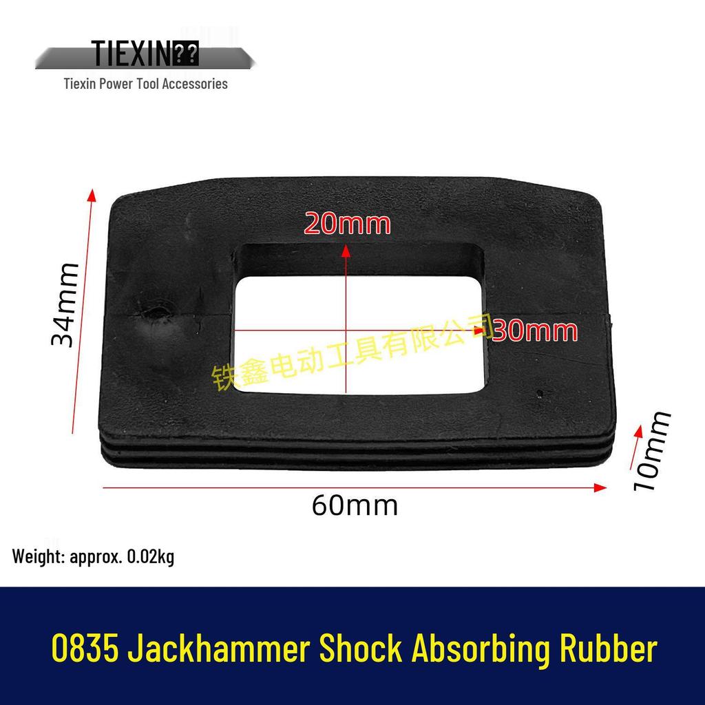 Electric Hammer Parts: Shock Absorbing Rubber & Pad, Durable, Item No. 00317/0835/0832