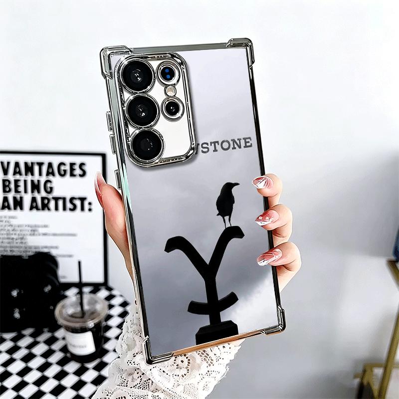 Y-Yellowstones TV Soft Phone Case For Samsung Galaxy S26 Ultra S25 Edge S24 FE S23 Plus S22 S21 + S20 Plating Anti-Fall Fundas