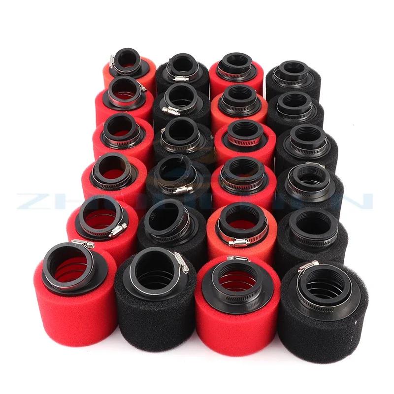 35mm 38mm 42mm 45mm 48mm Bogen Winkel Hals Schaumstoff Luftfilter Schwamm Reiniger Moped Roller Dirt Pit Bike Motorrad ROT Kayo BSE