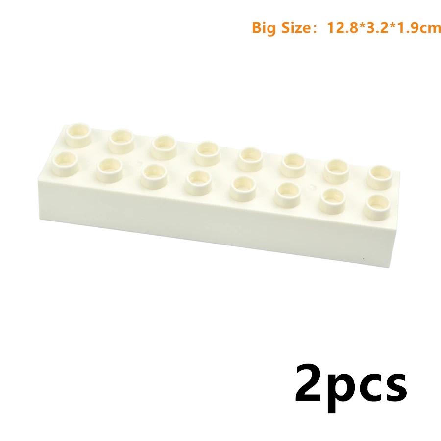 MOC Big Size Bulk Bricks Thick Building Blocks Educational Kid Creative Toys Slope Thin Large Particles Compatible With Duploes