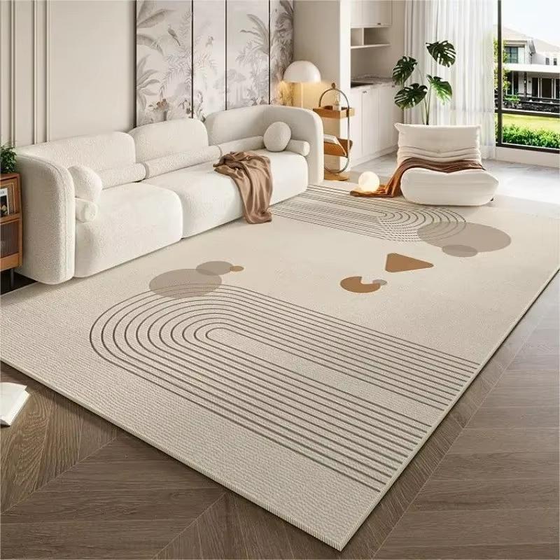 Moderne Grijs Gouden Gebogen Geometrisch Vloerkleed Antislip Wasbaar Grote Vloermat Woonkamer Bank Binnen Huisdecoratie Tapijt 50x80cm 20x31inch