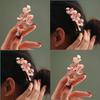 Handmade Chinese Style Silk Velvet Flower Hair Clip Women Side Bangs Decorative Accessory