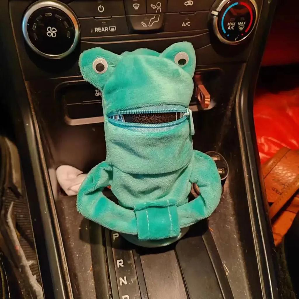 Fashion Hoodie Car Cute Cartoon Gear Shift Knob Cover Gearshift Handle Gear Lever Decorative Hoodie Cover Auto Interior Accessor