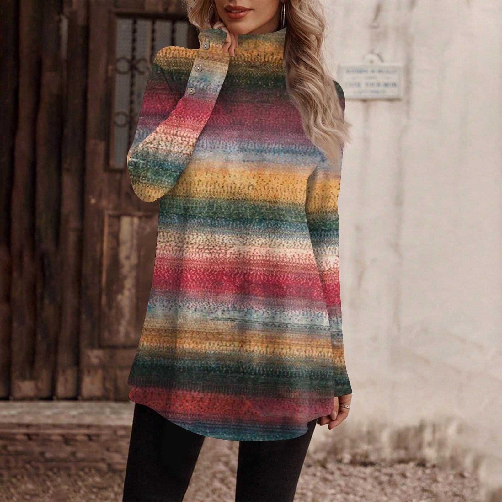 

Женский повседневный модный топ с длинным рукавом и высоким воротником на пуговицах в стиле ретро M