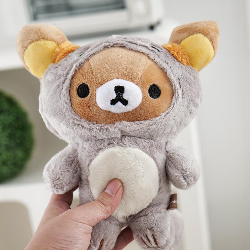 Anime Rilakkuma Cartoon Plüschpuppe Weiche Bärenspielzeuge Kawaii Raumdeko Teddybär Plüschtiere Niedliches Pärchen Bär Weihnachtsgeschenke für Mädchen