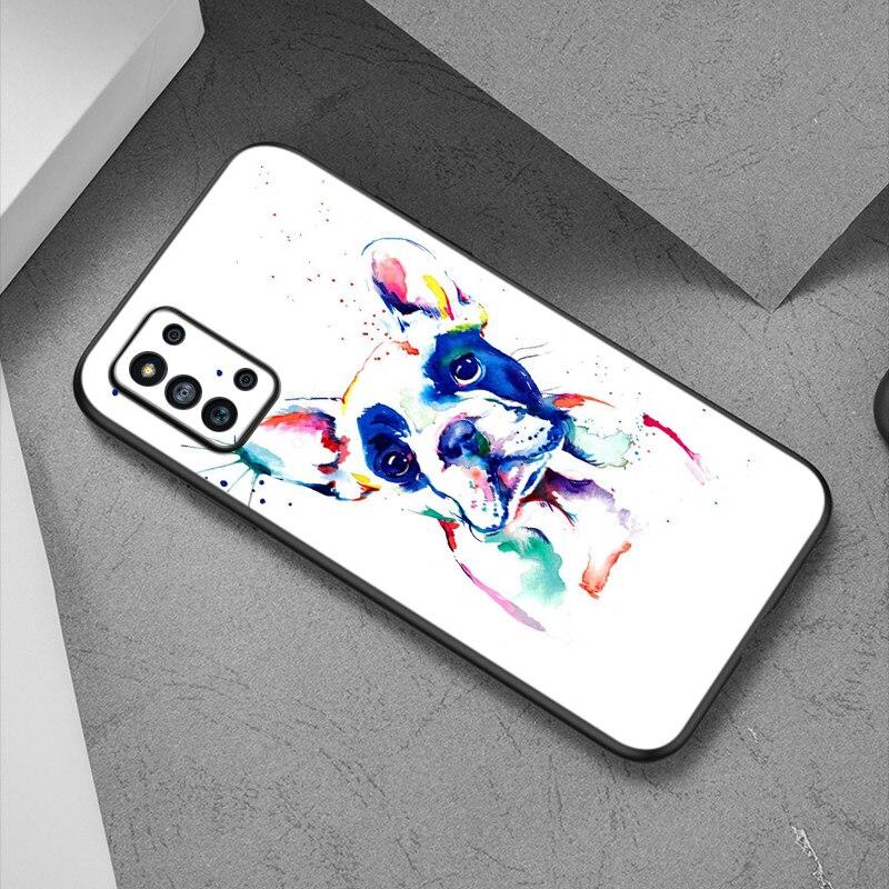 Cute Brindle Frenchie Puppy Case For Samsung Galaxy A12 A02S A22 A32 A52 A72 A71 A51 A41 A31 A21 A11 A50 A70 A10S A20S Cover