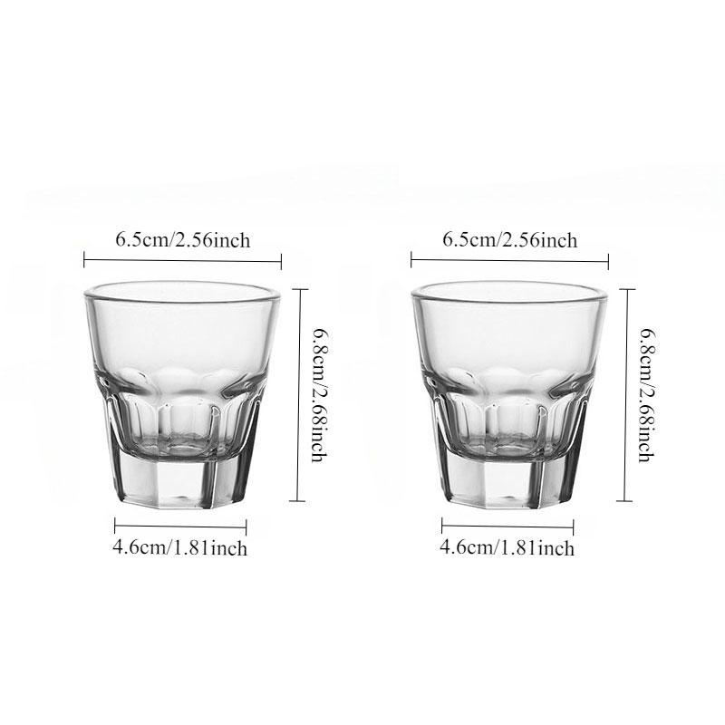 

2pcs Thick Bottomed Wine Glass Household Beer Glass Whiskey Cocktail Cups Tea Beverage Mugs Glass Cup Beer Glass Christmas Gift 2pcs
