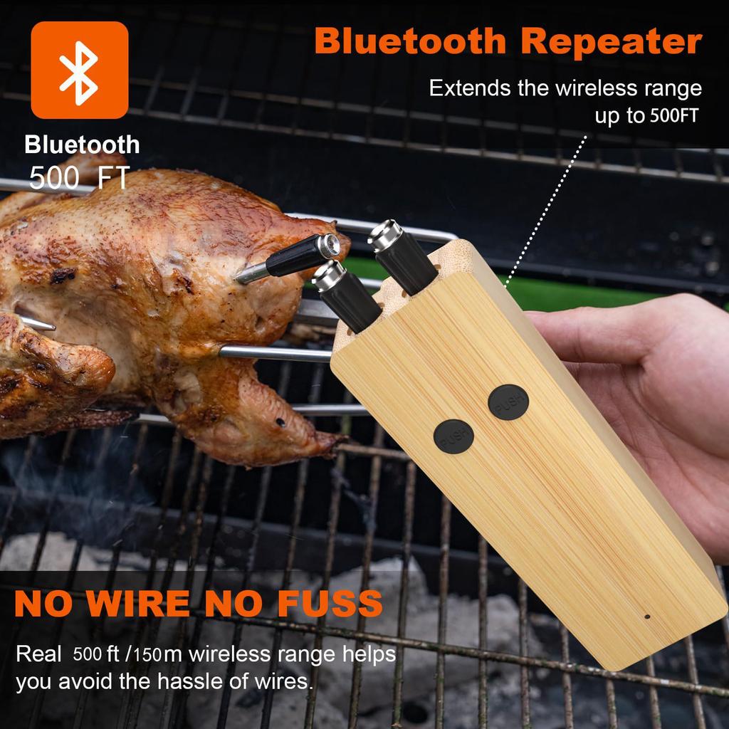 Smart Trådlös Bluetooth BBQ Kötttermometer