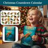 Turtle Advent Calendar 2026 24 Days Countdown Christmas Acrylic 2D Pendants Cute Animal Figure Decoration for Holiday Party Gift