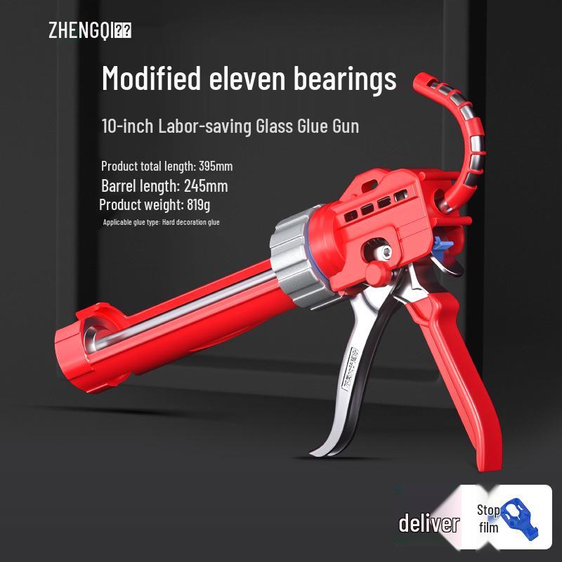 Semicircular Silicone Soft Caulking Glass Glue Gun with Auto Break and Labor-Saving Design