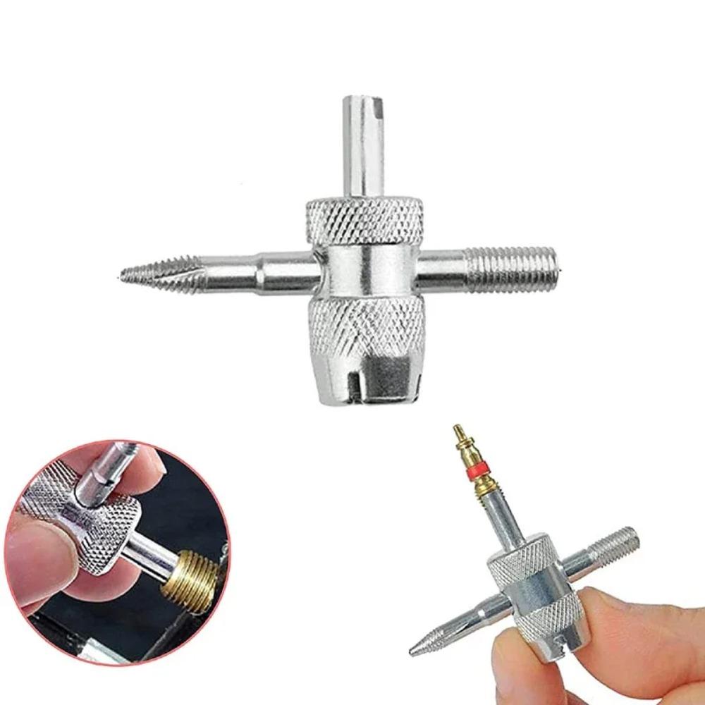 2/5/10/20 pcs Tyre valve core tools valve core 4 Way Car Truck Tire Screwdriver Valve Stem Core Remover Installer Tool