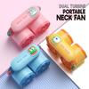 360° Bendable Hanging Neck Fan 3 Speeds Adjustable Turbine Neckband Fan  Office