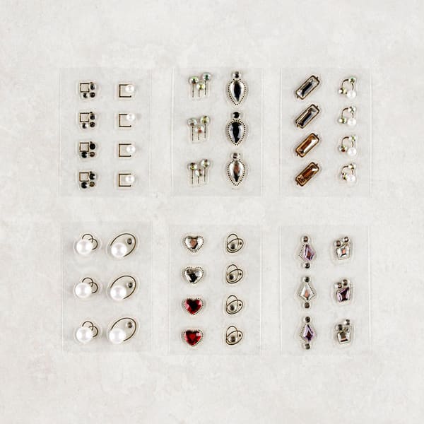 Big Parts Nail Stickers 6 Pieces