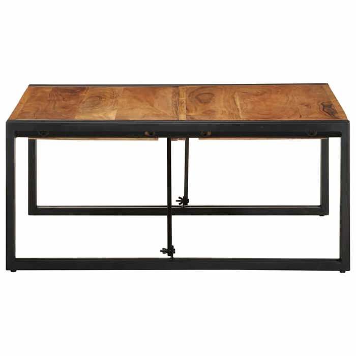 VidaXL Table basse 80x80x35 cm bois massif acacia, table latérale, table de salon, table d'accent, bout de canapé, table 4016672