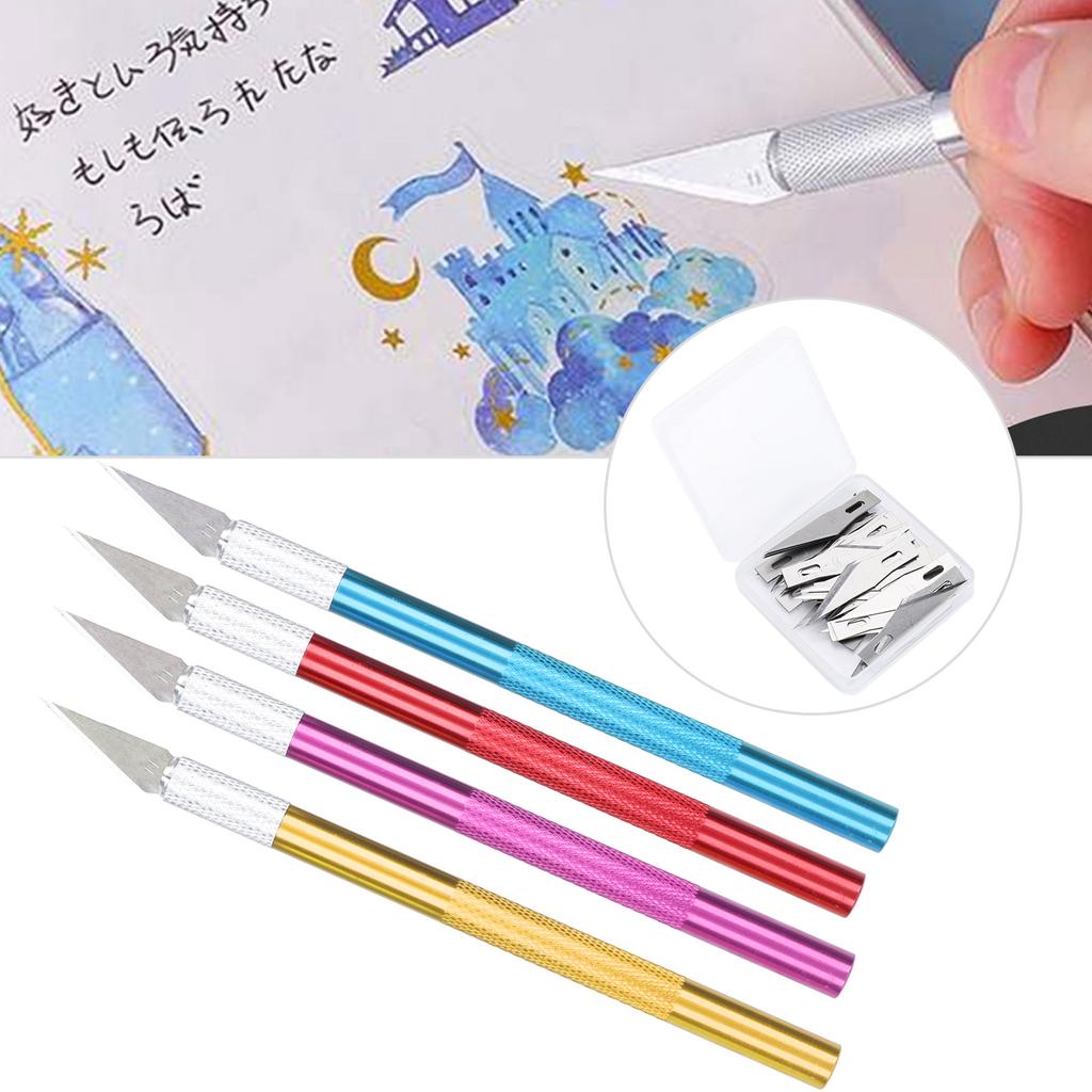 Craft Knife Hobby Chisel Tool Steel Blade Cutting Carving Scrapbooking Art Creation Tool