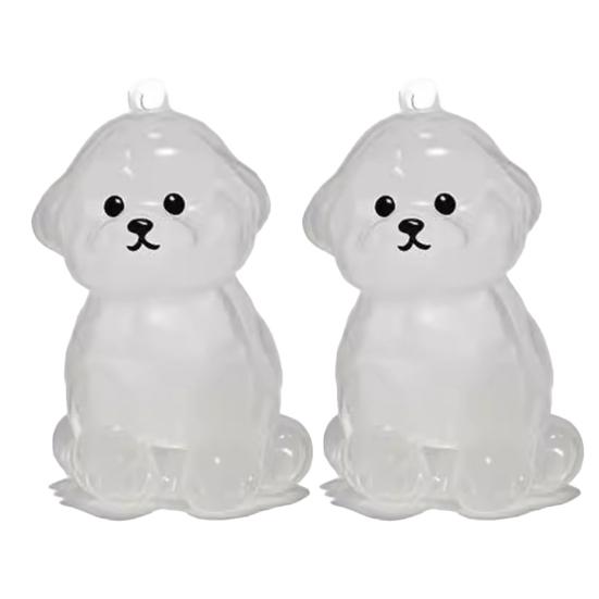 2/5Pcs Pet Hair Storage Box Keychain Portable Pet Memory Holder Secret Fur Collection Box Pet Hair Souvenir Box Keyring