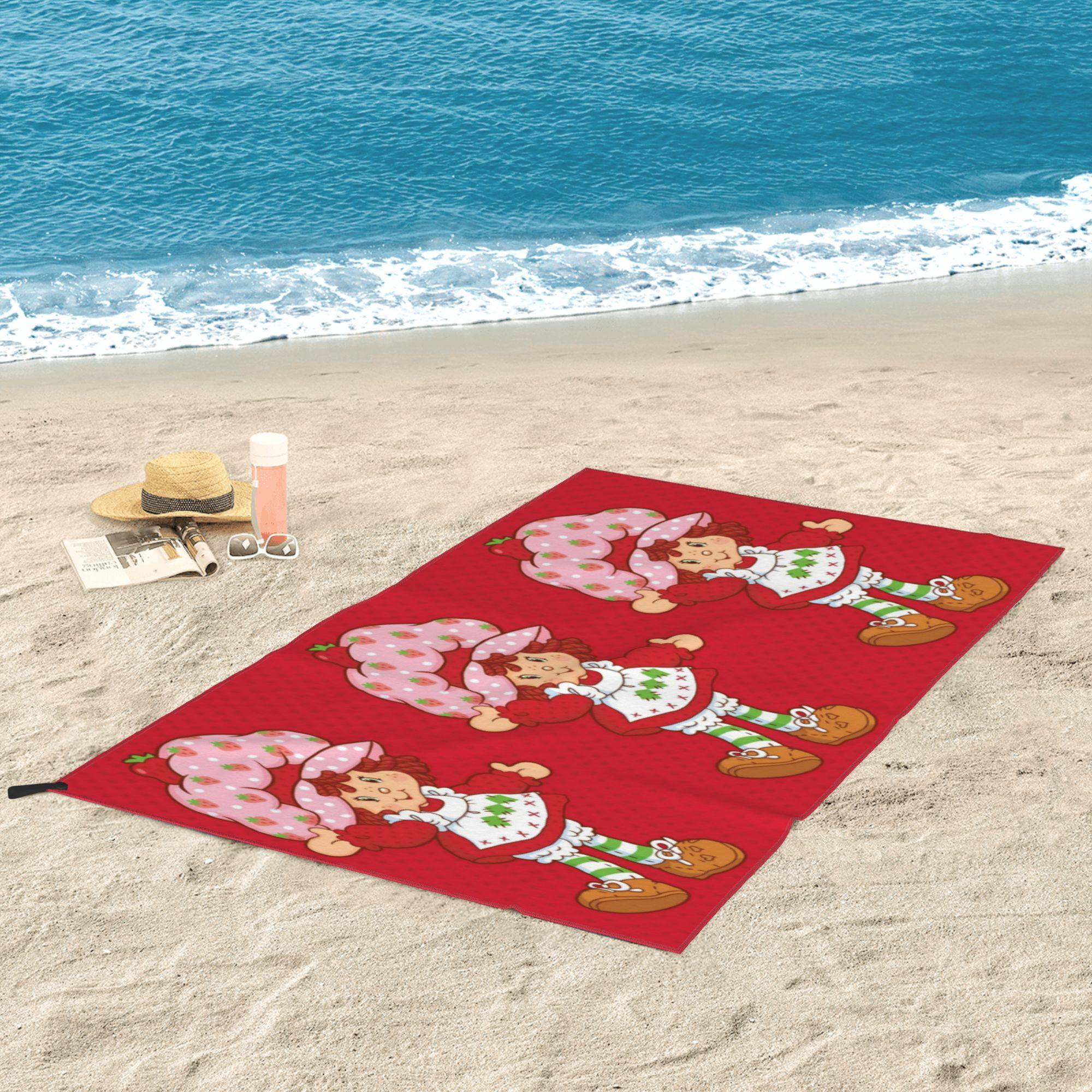 Ka Chen Muxi White Like Strawberry Shortcake Beach Towel Soft Microfiber Quick Dry Absorbent Quick Towels For Bath
