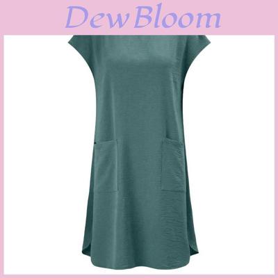 Summer Casual Dress With Ice Silk Fabric For Women And Relaxed Fit