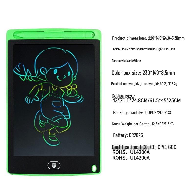 LCD Kids' Erasable Doodle & Drawing Board
