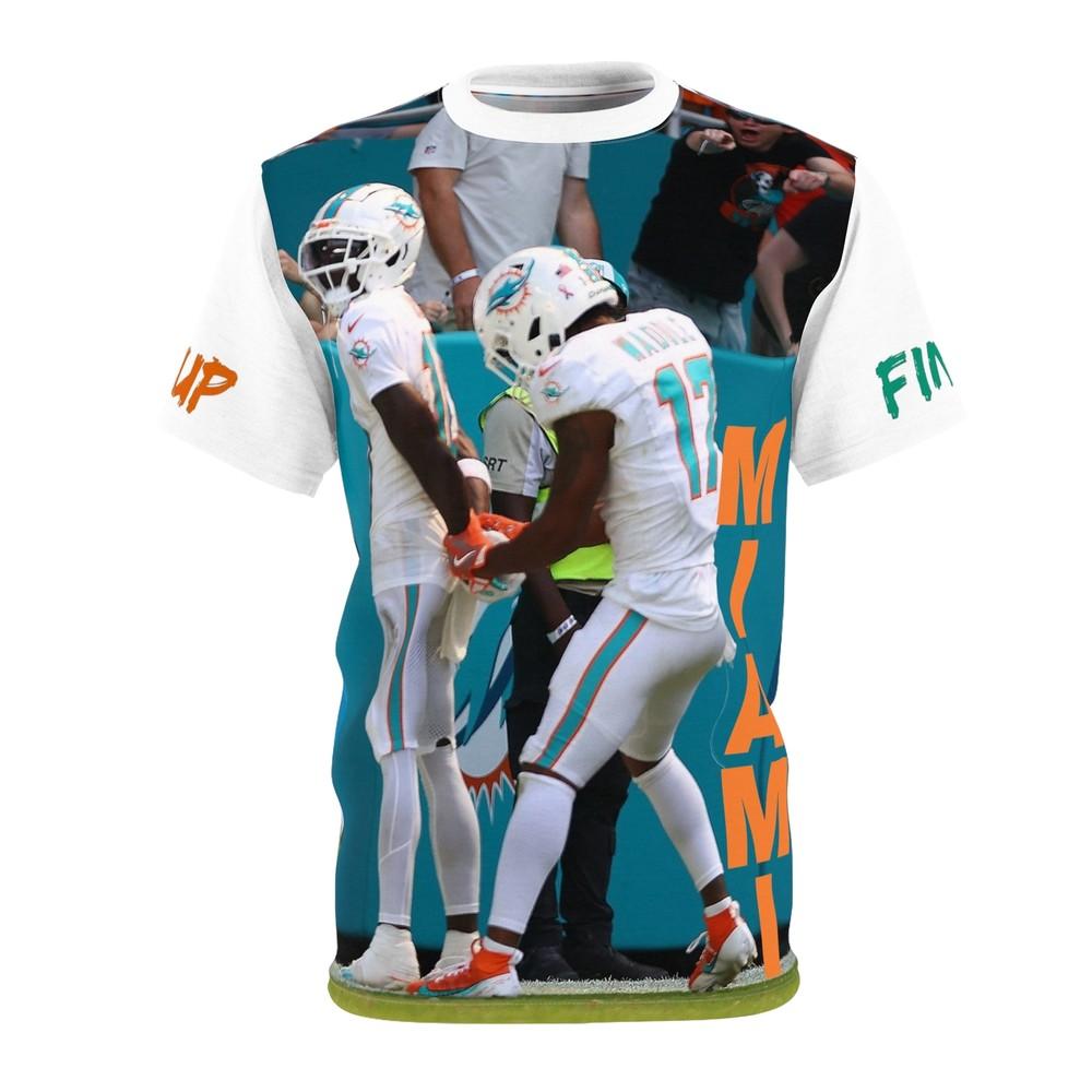 Футболка унисекс Miami Dolphins Тайрик Хилл Тачдаун в наручниках Празднование XXXXL