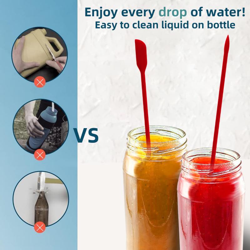 3-Piece Mini Silicone Spatula Set Heat Resistant, Multiple Sizes For Jar, Bottles Kitchen Silicone Baking Double-Headed Scraper