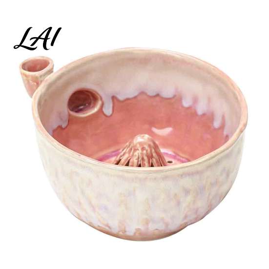 Ciotola per Lavare la Frutta in Ceramica con Motivo a Spirale di Bacche Colino Autogirante con Fori di Drenaggio Strumento di Preparazione per la Cucina per Fragole Uva Salutare