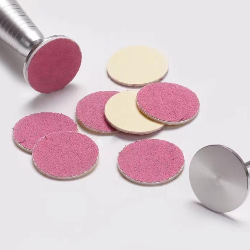 50x Foot File Disc Callus Disks Replaceable Sandpaper Discs Self-adhesive Sandpaper Disk Pads Remover Tool for Men Women