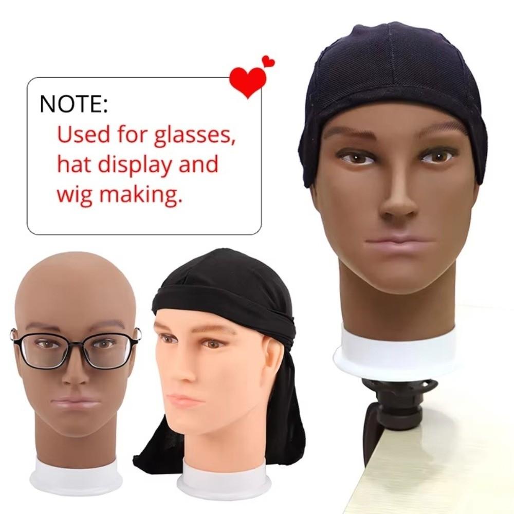 RealistischeGezichtskenmerken Mannelijk Mannequin Hoofd Zacht PVC Pruik Display Hoofd Salon Gebruik