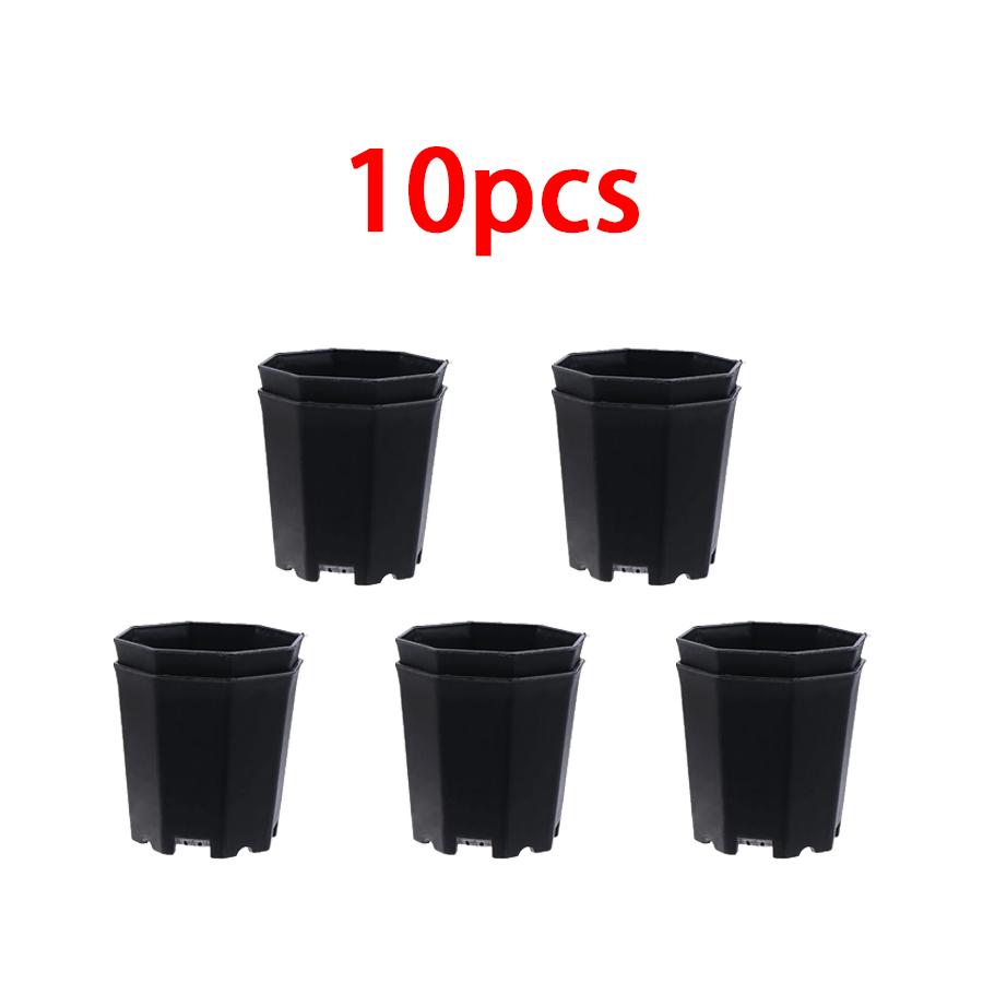 

10/20pcs Plastic Octagonal Flowerpot Succulent Plant Flower Nursery Pot Indoor Outdoor Balcony Garden Office Decor Supplies XJM