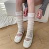 Y2k Girls Ruffles Knee Socks Lolita Long Socks Women Leg Warmers Stockings Thin Breathable Foot Cover Arm Sleeves Sun Protection