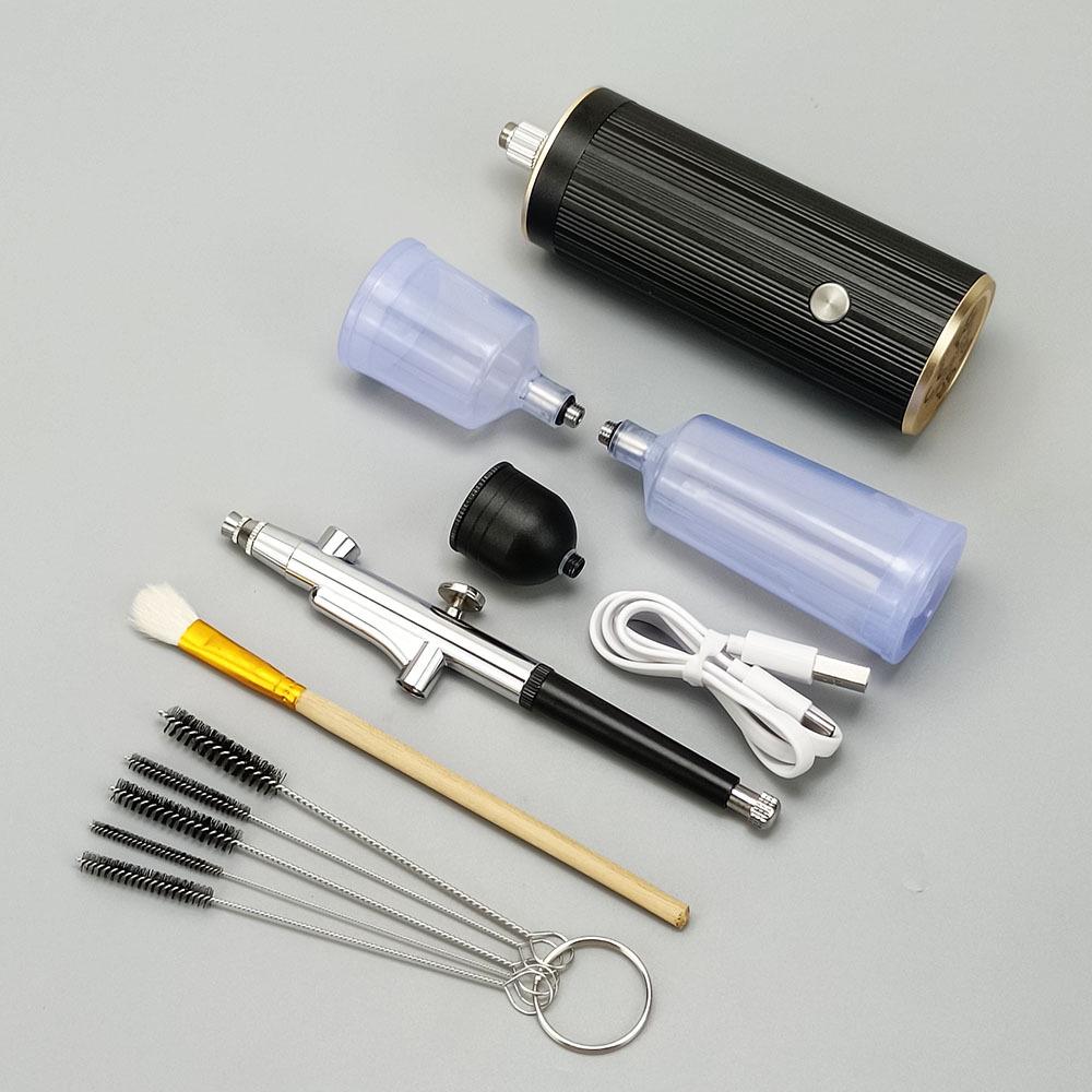 Rechargeable Handheld Airbrush for Model, Nail Art & Baking - Lithium Battery Powered Acrylic Paint Spray Gun