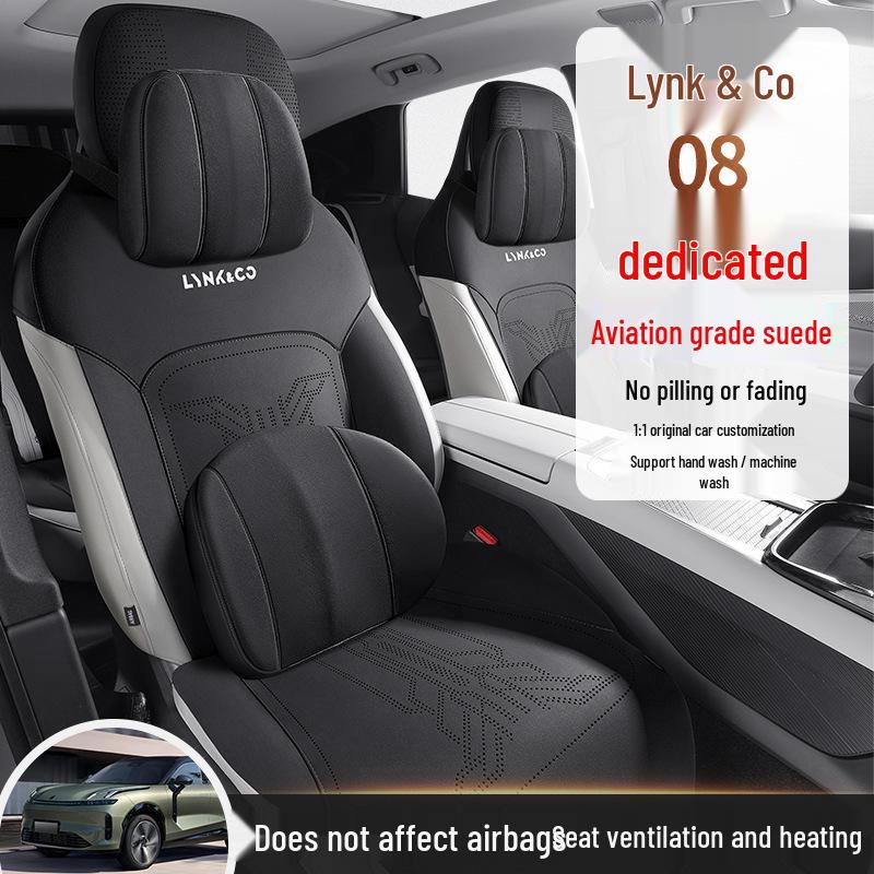 Lynk 08 Universal Suede Car Seat Cushion, Ventilated & Half-Wrap Design for All Seasons