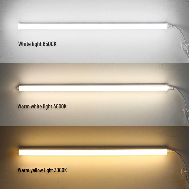 LED Plug-in Desk Lamp for Home & Dorm: Energy-Saving Fluorescent Tube