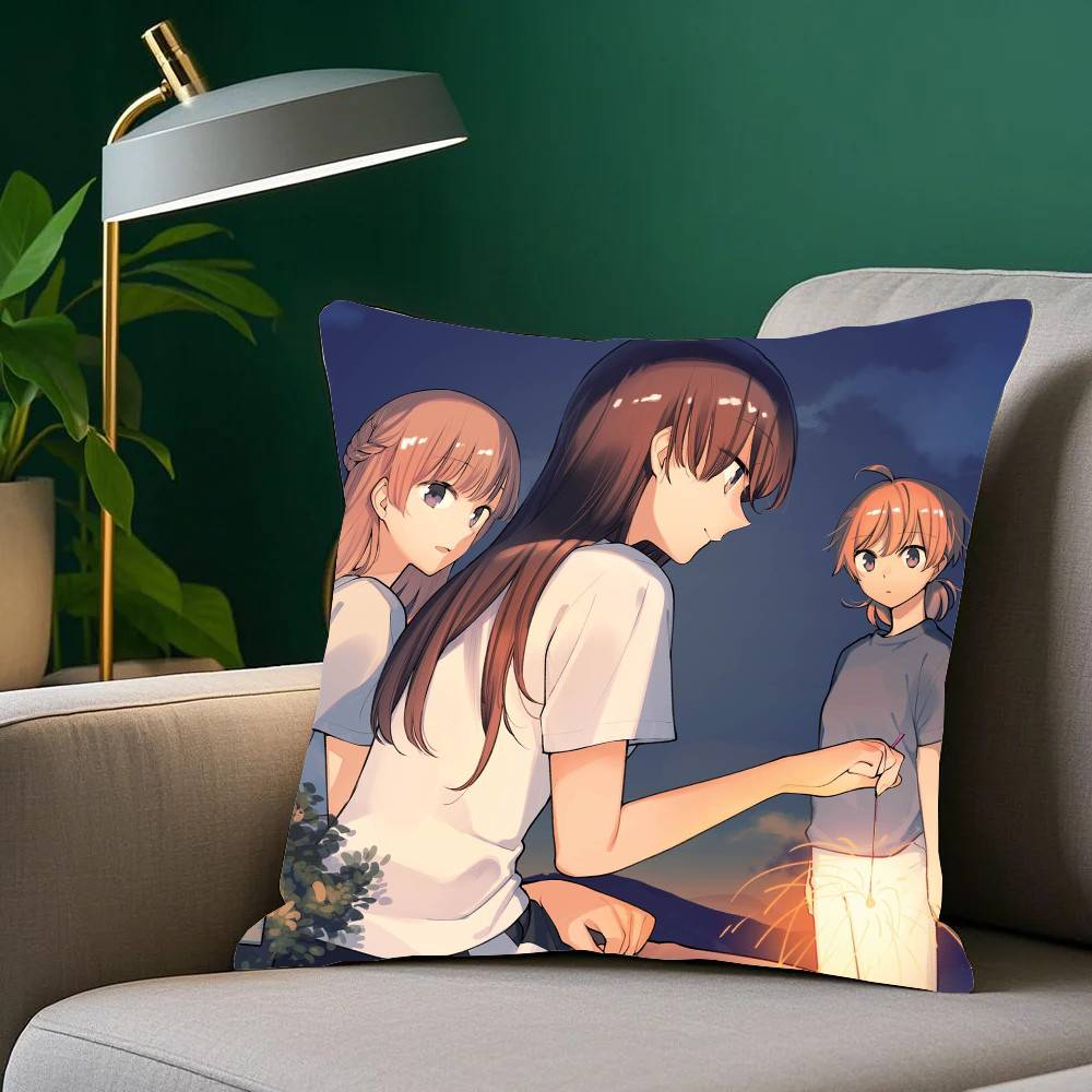 Bloom Into You Bilibili Animation Pillow Case Sofa Cushion Cover Room Home Decoration