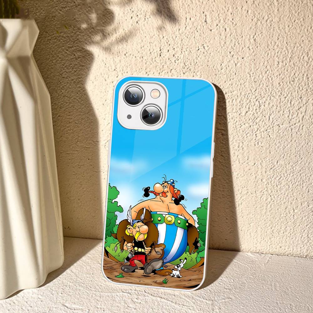 A-Asterix Et O-Obelix M-Manga Tempered Glass For Iphone 14 13 12 11 Pro Mini XS MAX 14Plus X XS XR Cover