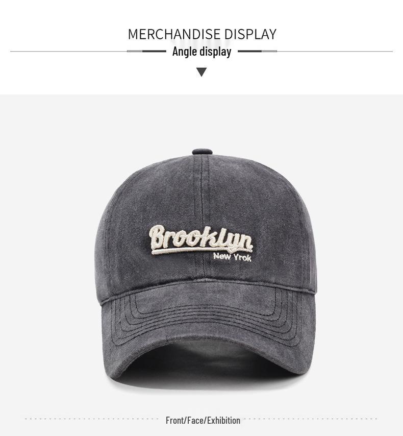 Personalized Embroidered Ripped Slim Baseball Cap - Unisex Trendy Sunshade Cap