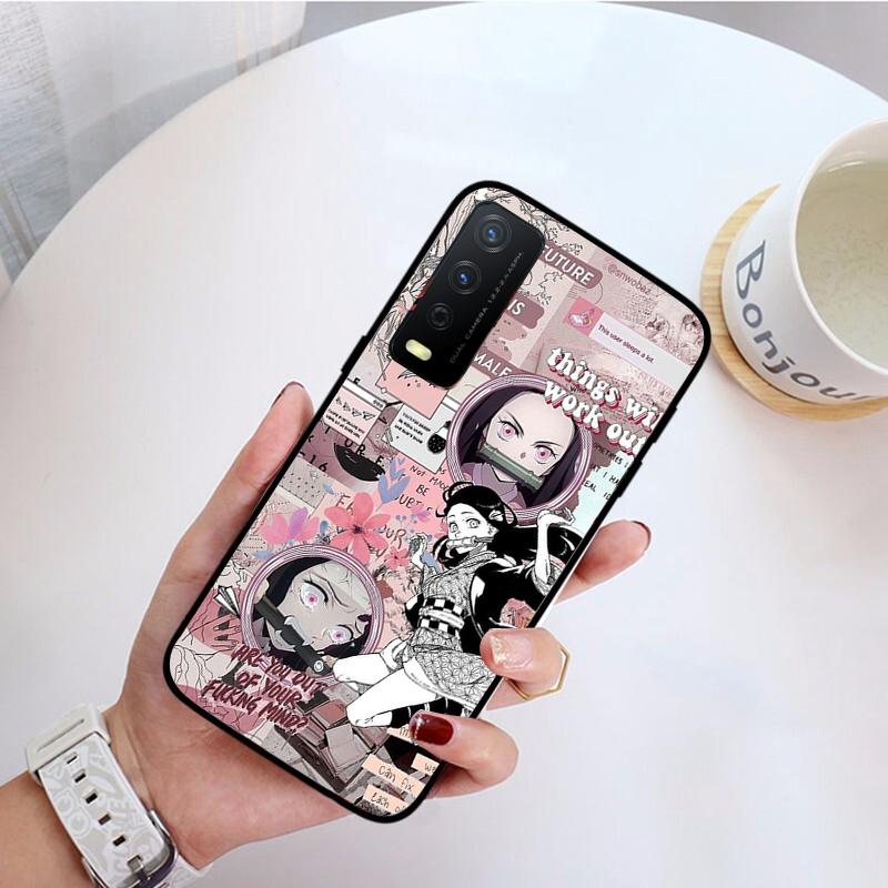 Kimetsu No Yaiba Demon Slayer Anime Phone Case for VIVO Y31 Y21 Y70 Y21S Y20 Y72 1907 Y12 Y11S Y53S Y33S Y55 Y76 Y51 Y15S Y01
